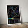 Liverpool Mersey of the 1990's Metro Map