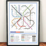 Led Zeppelin Page & Plant Studio Music Metro Map