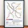 Limited editon 30 years Shed Seven Studio Music Map 1994-2024