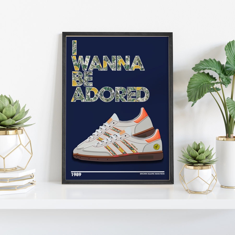 I Wanna Be Adored Lyrics Quote Print