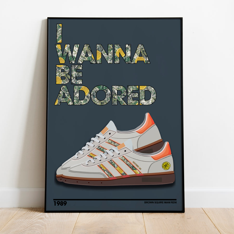I Wanna Be Adored Lyrics Quote Print