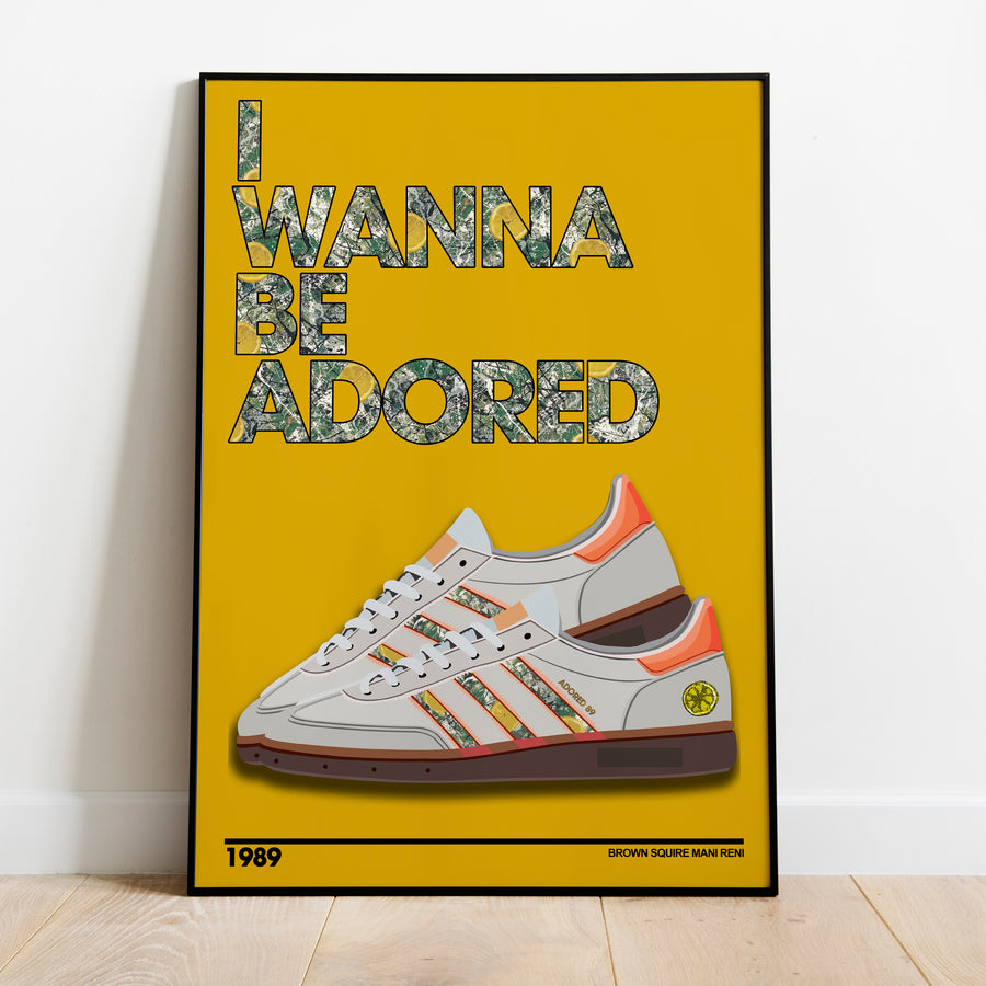 I Wanna Be Adored Lyrics Quote Print