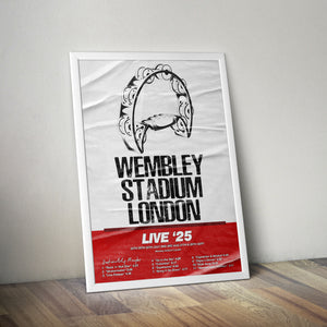 Live '25 Wembley Stadium Definitely Maybe Poster
