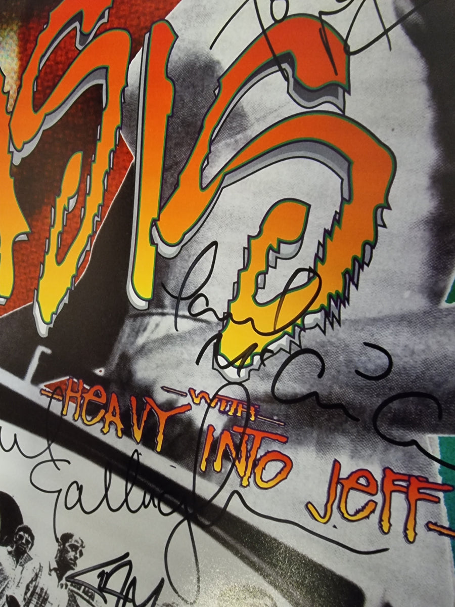 Oasis Signed San Fransico 1985  poster
