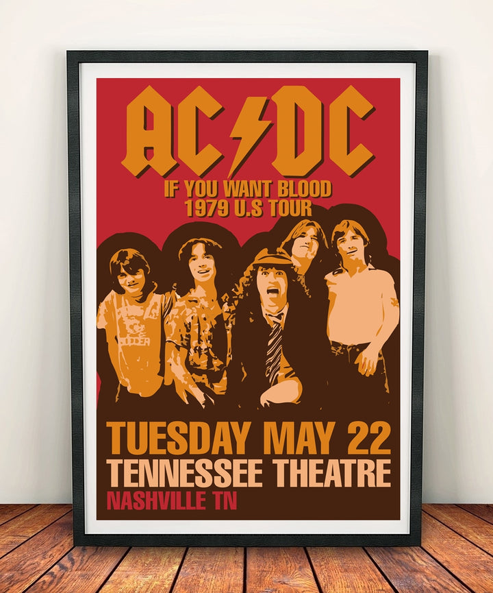 AC/DC 'If You Want Blood' Print