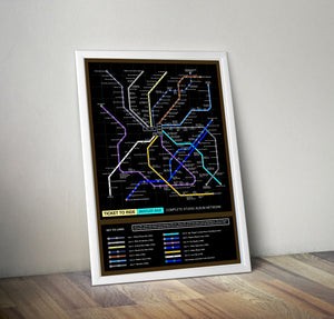 The Beatles Music Metro Map