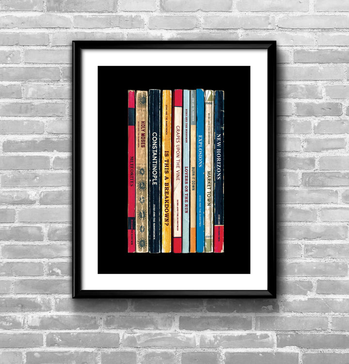 Echo and The Bunnymen Meteroites  Album Penguin Book Spine Print