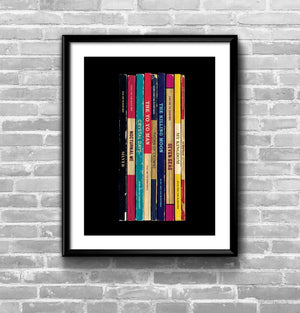 Echo and The Bunnymen Ocean Rain  Album Penguin Book Spine Print