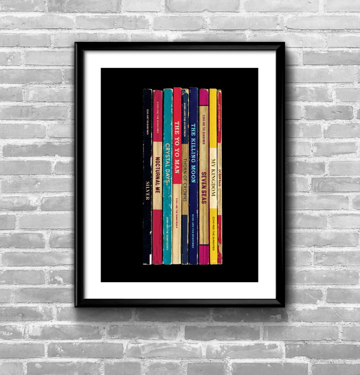 Echo and The Bunnymen Ocean Rain  Album Penguin Book Spine Print