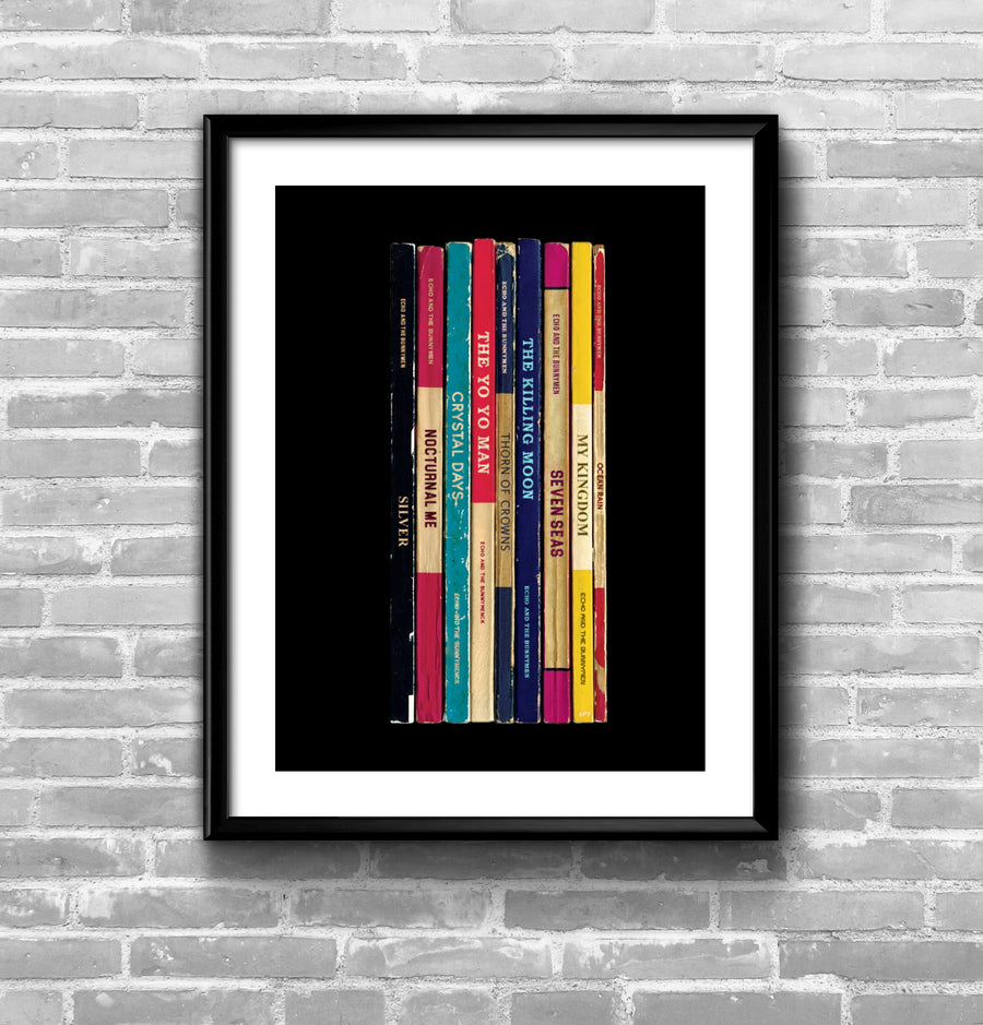 Echo and The Bunnymen Ocean Rain  Album Penguin Book Spine Print