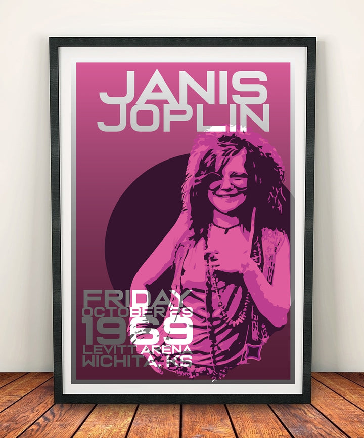 Janis Joplin 'Levitt Arena 1969' Print