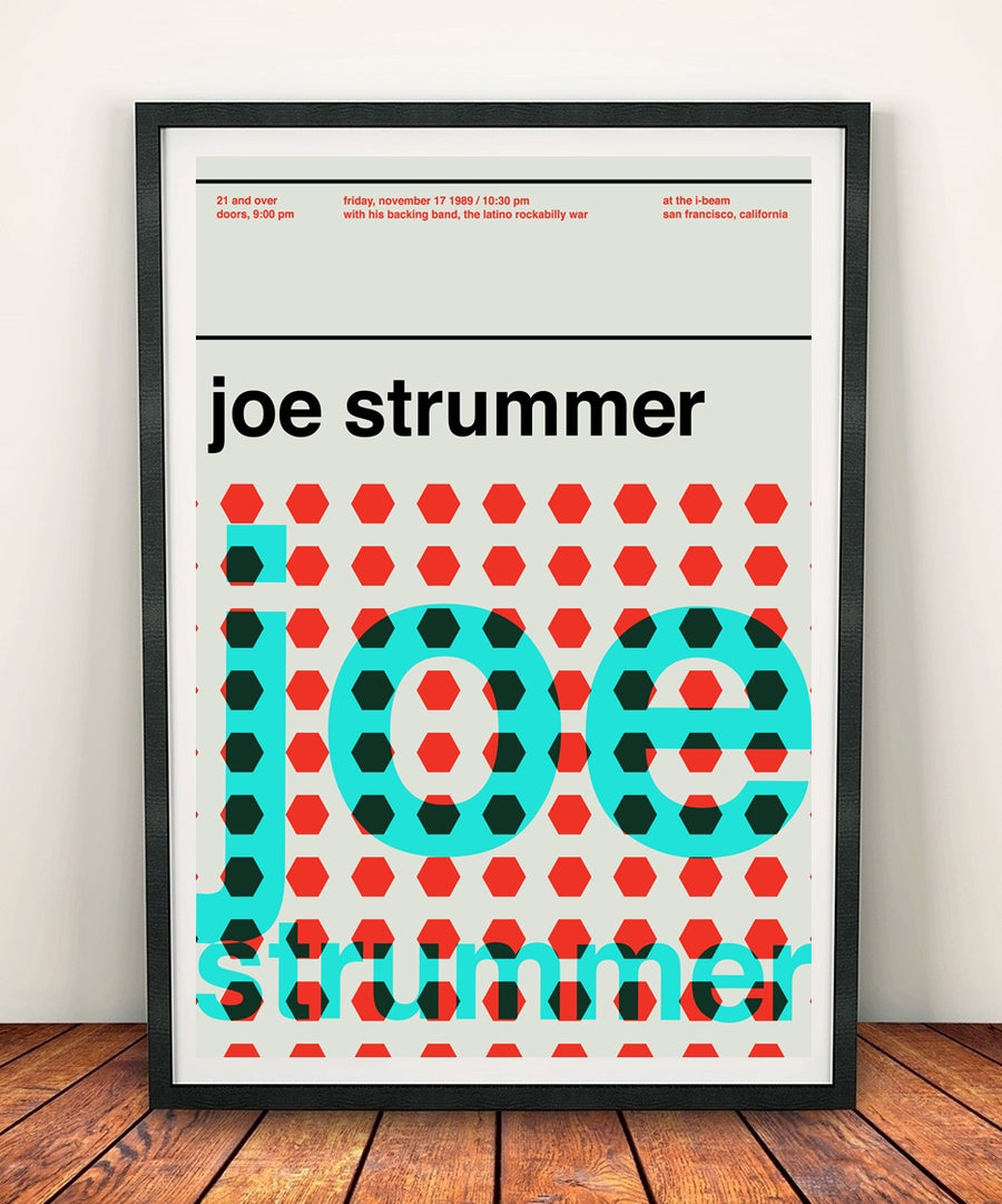 Joe Strummer 'At The I-Beam 1989' Print