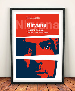 Nirvana 'Reading Festival' Print