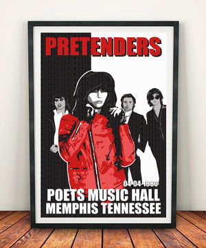 The Pretenders 'Poets Music Hall' Print