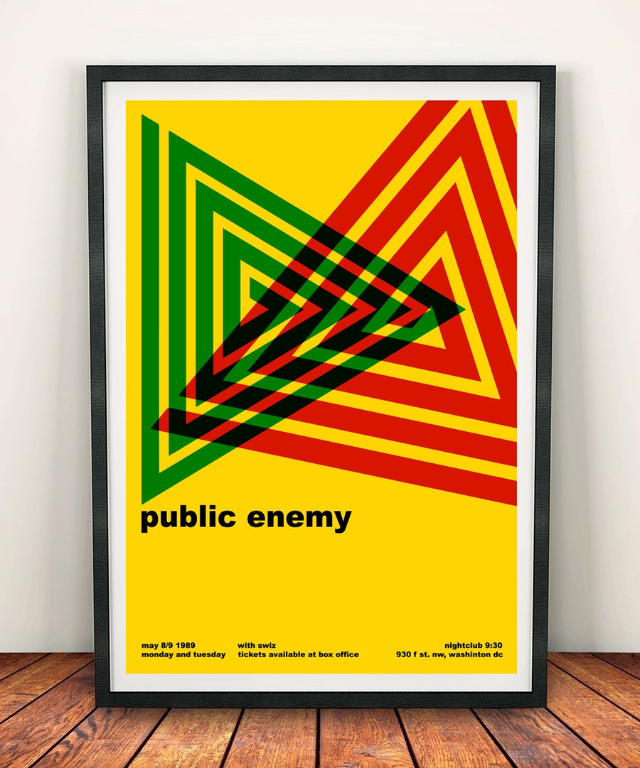 Public Enemy 'At The Nightclub 9:30 1989' Print