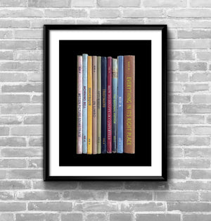 Radiohead Kid A  Album Penguin Book Spine Print