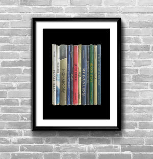 Radiohead The Bends  Album Penguin Book Spine Print