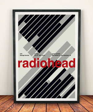 Radiohead 'At The Warfield 1997' Print