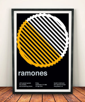 Ramones 'At Fenders Ballroom 1986' Print