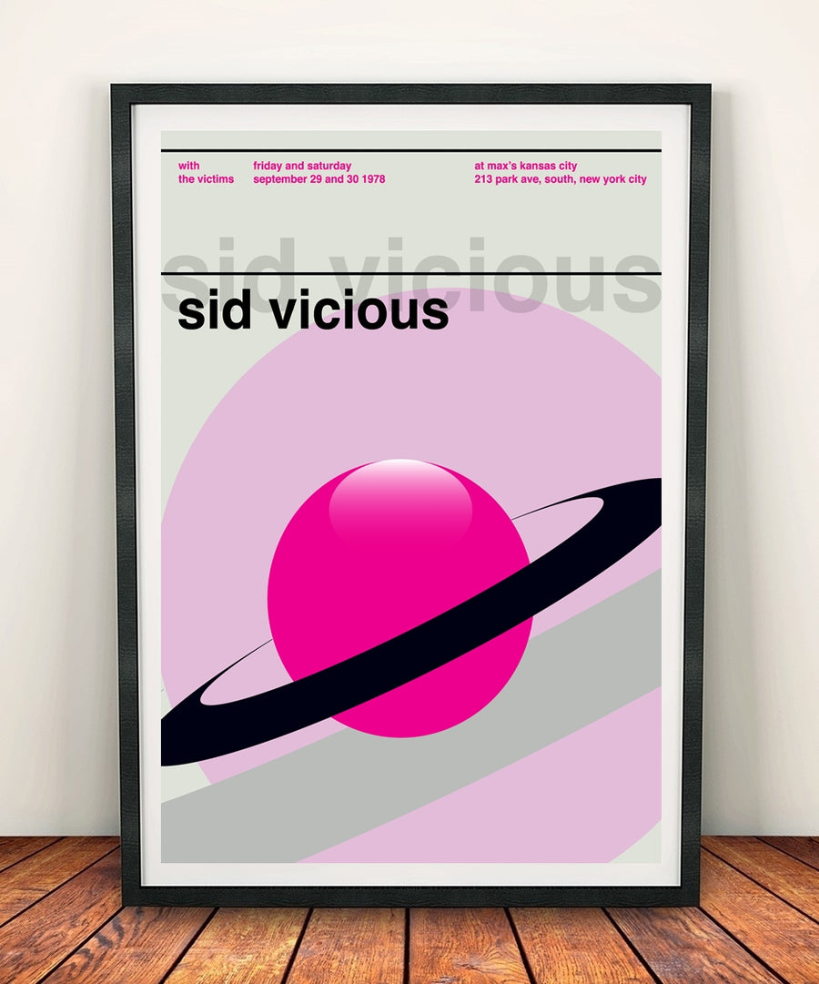 Sid Vicious 'At Maxs Kansas City 1978' Print