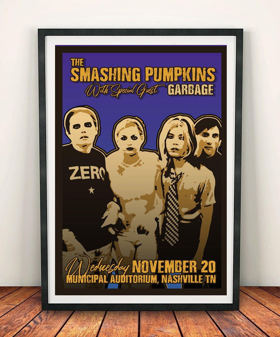 The Smashing Pumpkins 'Municipal Auditorium 1996' Print