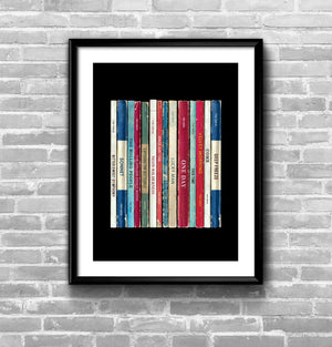 The Verve Urban Hymm's  Album Penguin Book Spine Print
