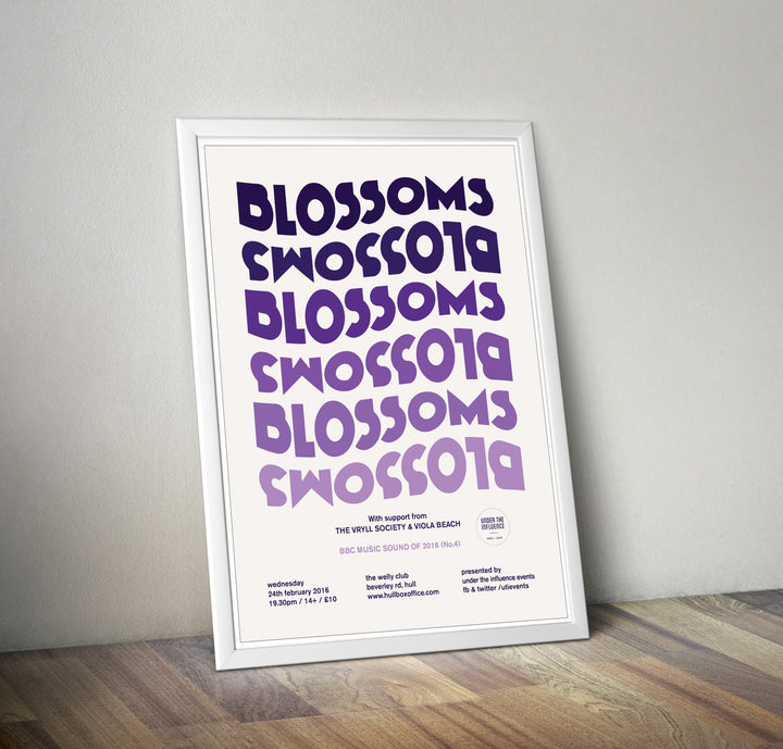The Blossoms Reworked Gig Poster