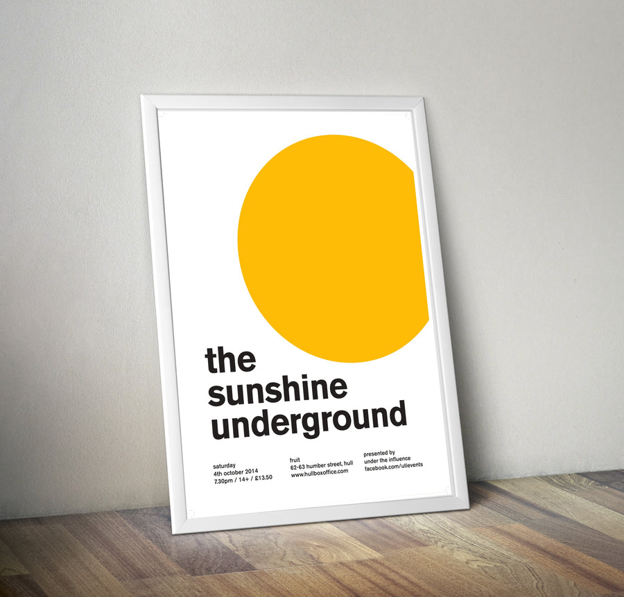 The Sunshine Underground Reworked Gig Poster