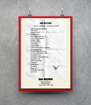 Ian Brown Ripples tour 2022 set list