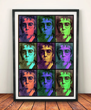 Liam Gallagher 'Multicoloured' Print
