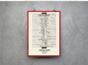 LG Knebworth tour 2022 set lists