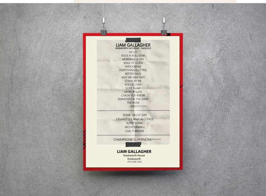 LG Knebworth tour 2022 set lists