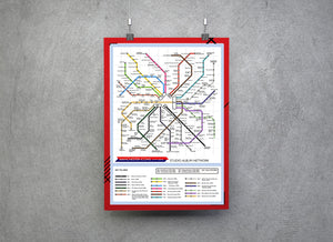 Manchester Music Icons Music Metro Map