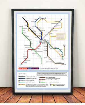 Limited editon  30 years Shed Seven Studio Music  Map 1994-2024